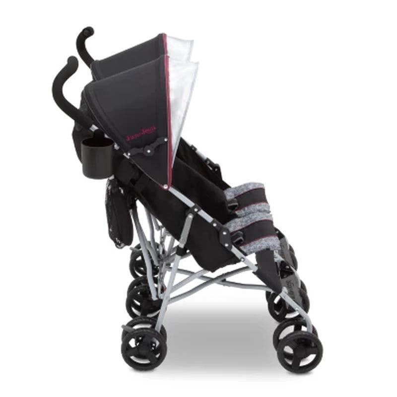 J Is for Jeep Brand Scout Double Stroller, Lunar Burgundy