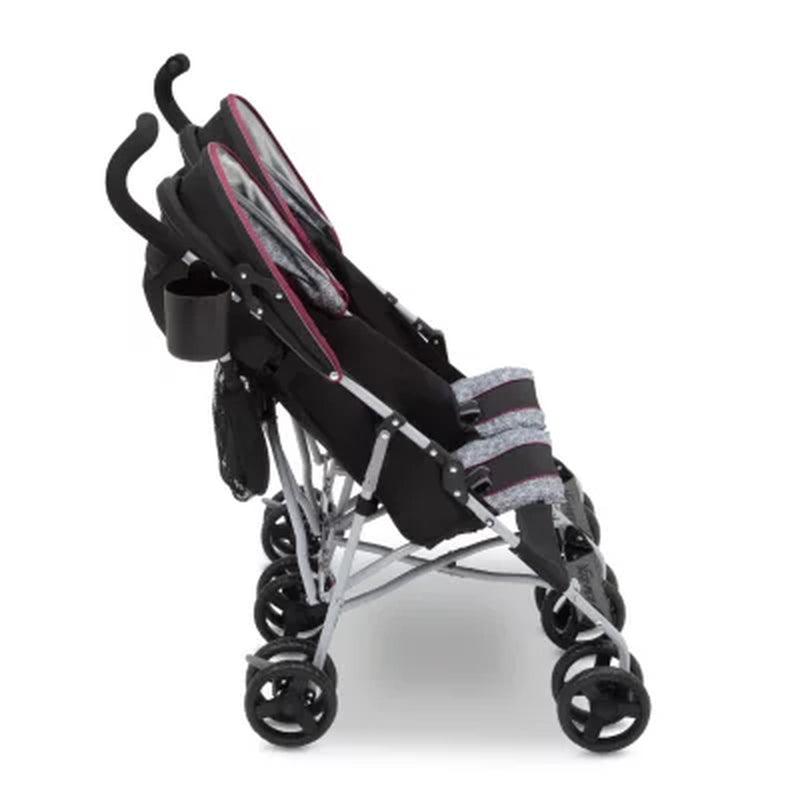 J Is for Jeep Brand Scout Double Stroller, Lunar Burgundy