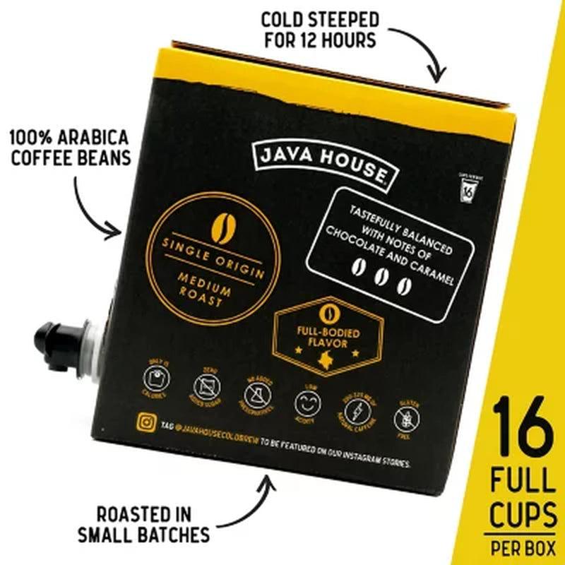 Java House Single Origin Cold Brew Coffee on Tap, Colombian Black (128 Oz., 2 Pk.)