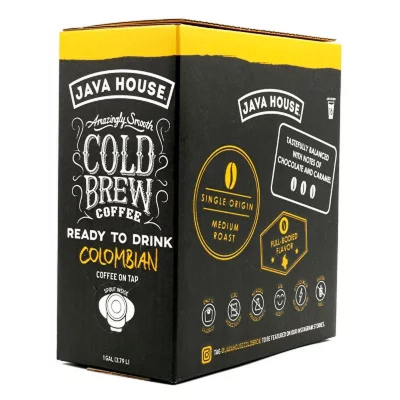 Java House Single Origin Cold Brew Coffee on Tap, Colombian Black (128 Oz., 2 Pk.)