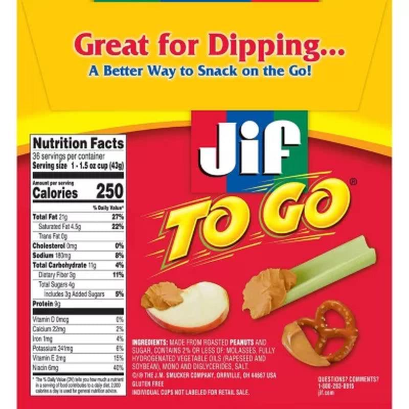 Jif-To-Go Creamy Peanut Butter (36 Ct.)