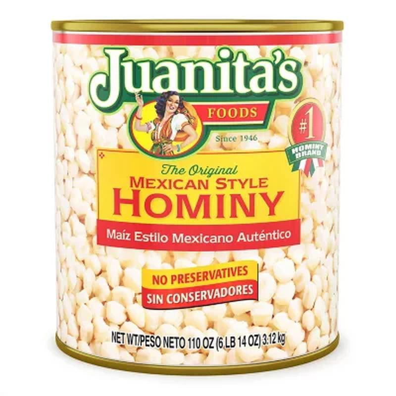 Juanita'S Foods Mexican Style Canned Hominy (110 Oz.)