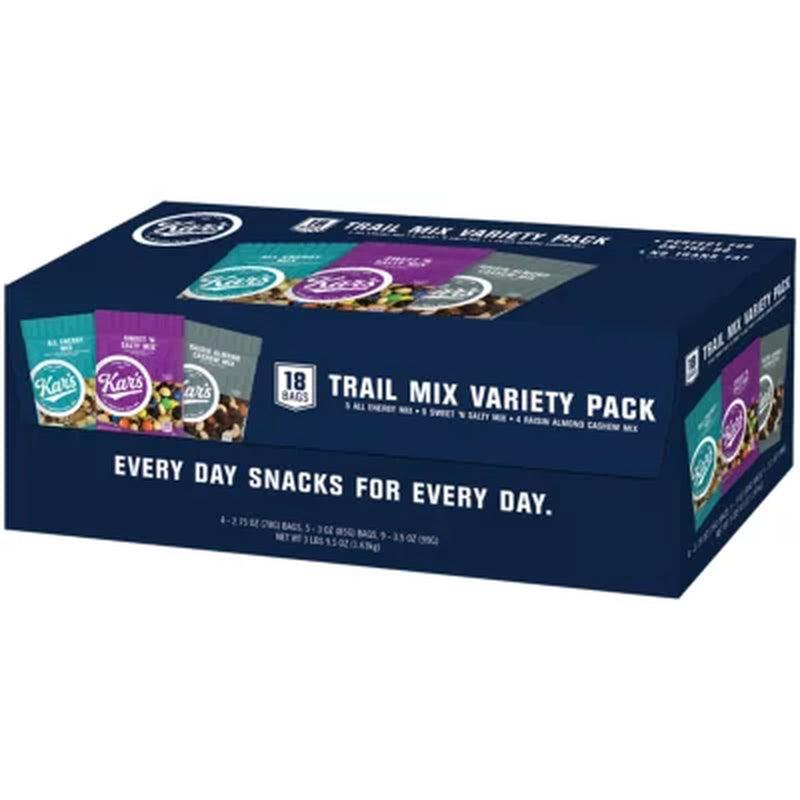 Kar'S Nut & Fruit Mix Variety Pack (18Ct.)