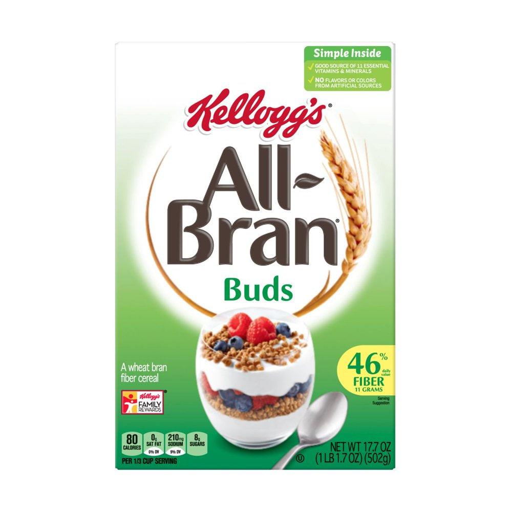 Kellogg'S All-Bran Buds Breakfast Cereal, Original, 17.7 Oz