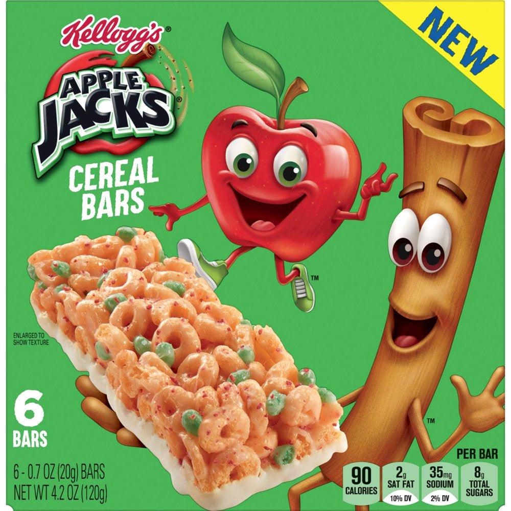 Kellogg'S Apple Jacks Original Chewy Cereal Bars, 4.2 Oz, 6 Count