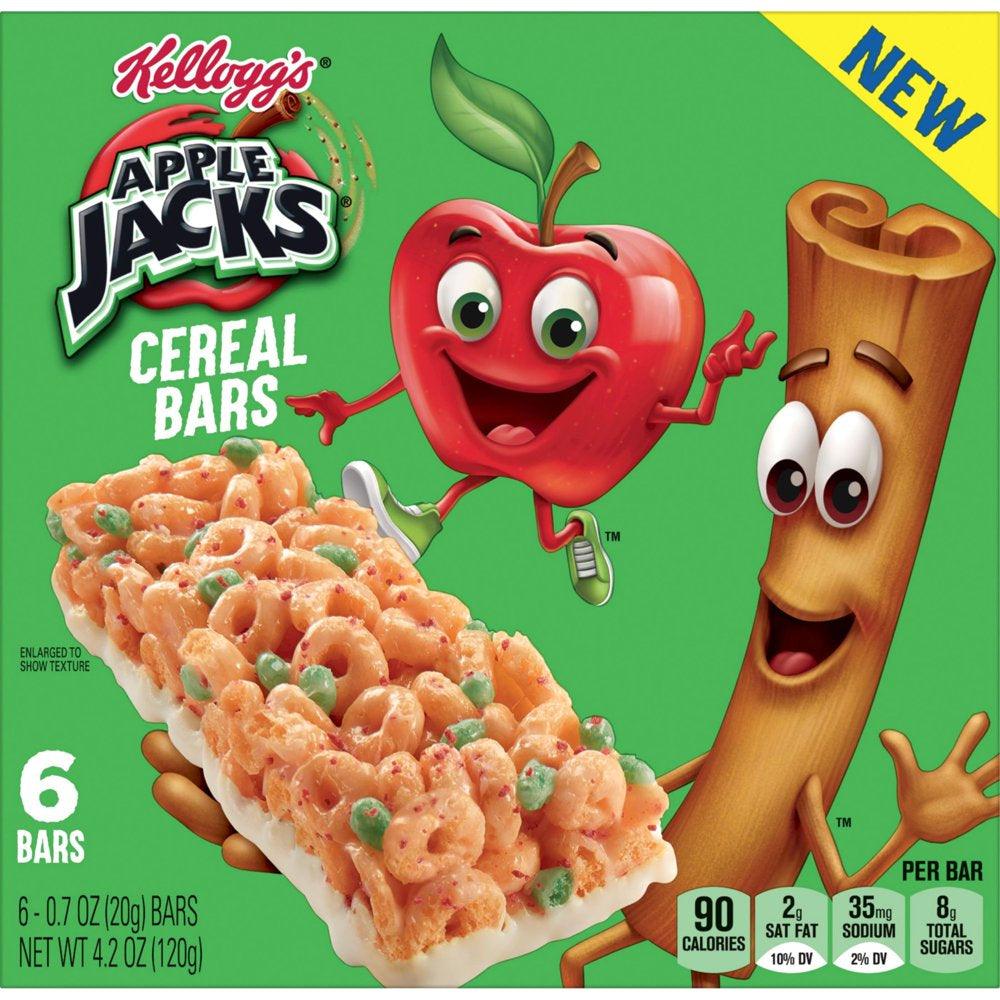 Kellogg'S Apple Jacks Original Chewy Cereal Bars, 4.2 Oz, 6 Count