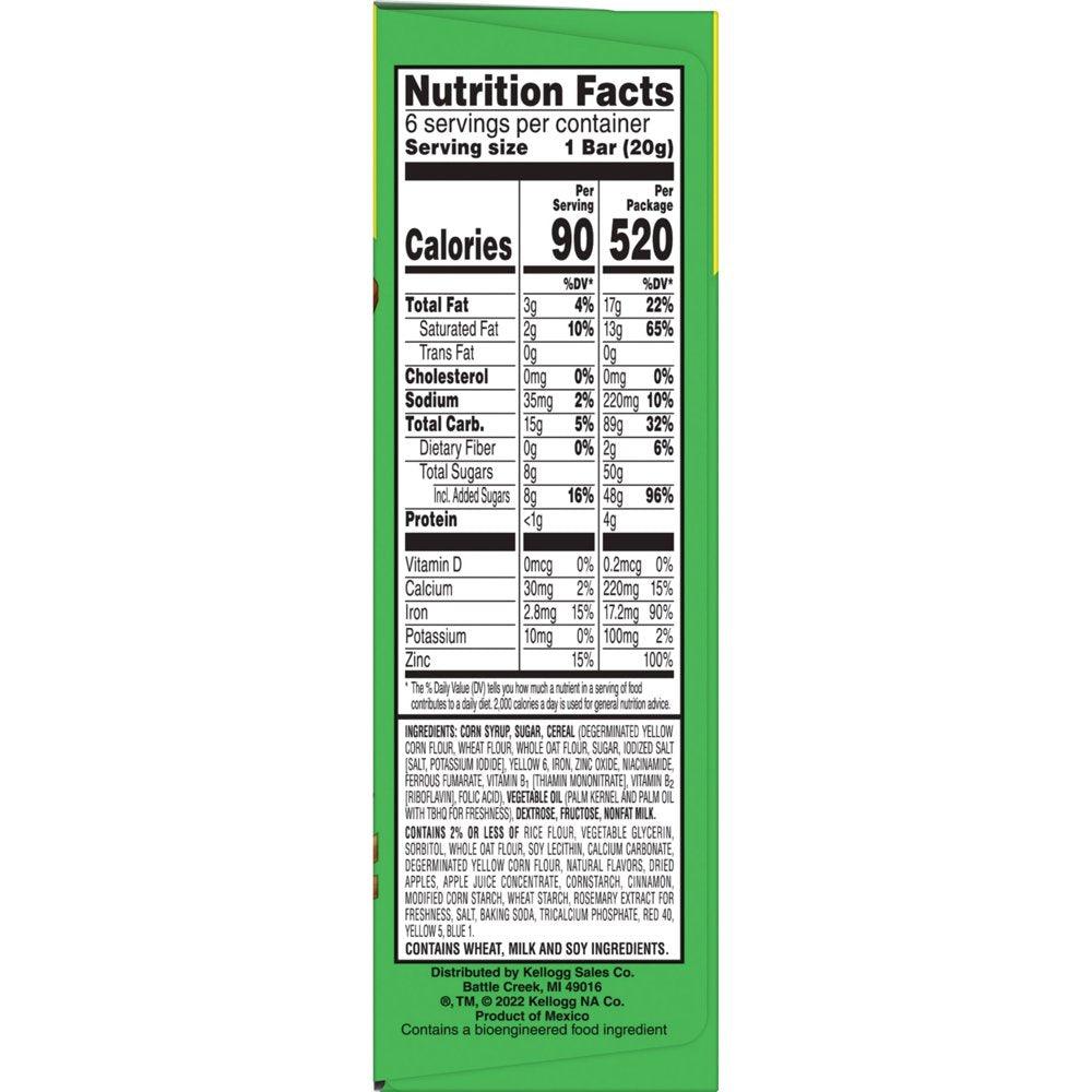 Kellogg'S Apple Jacks Original Chewy Cereal Bars, 4.2 Oz, 6 Count