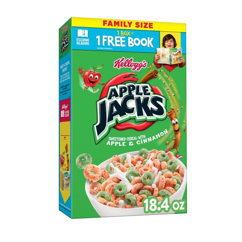 Kellogg'S Apple Jacks Original Cold Breakfast Cereal, 18.4 Oz