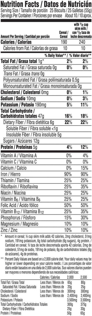 Kellogg'S Breakfast Cereal Frosted Mini-Wheats Blueberry 21 Oz