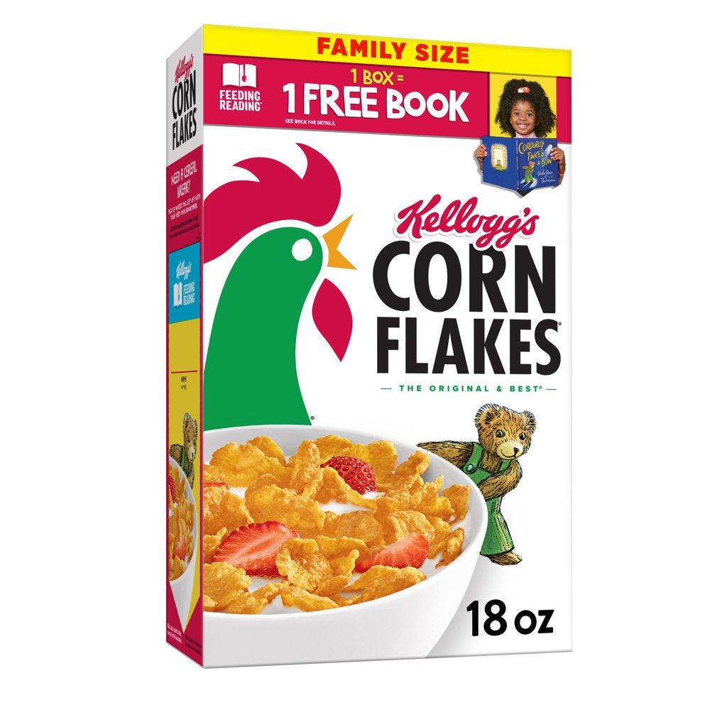 Kellogg'S Corn Flakes Original Breakfast Cereal, 18 Oz