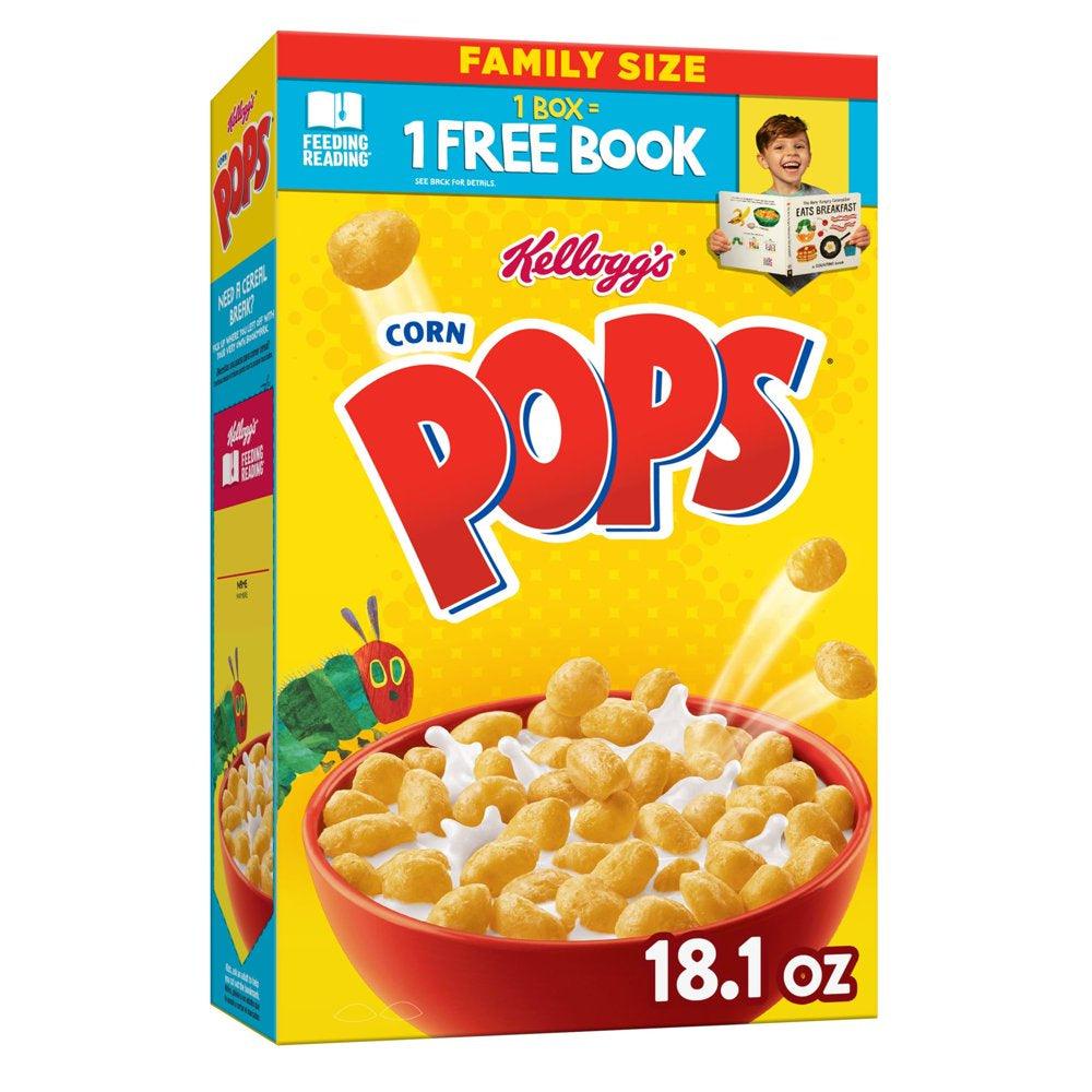 Kellogg'S Corn Pops Original Cold Breakfast Cereal, 18.1 Oz