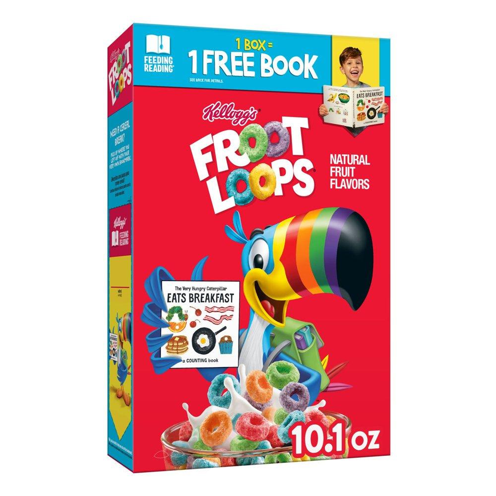 Kellogg'S Froot Loops Original Breakfast Cereal, 10.1 Oz