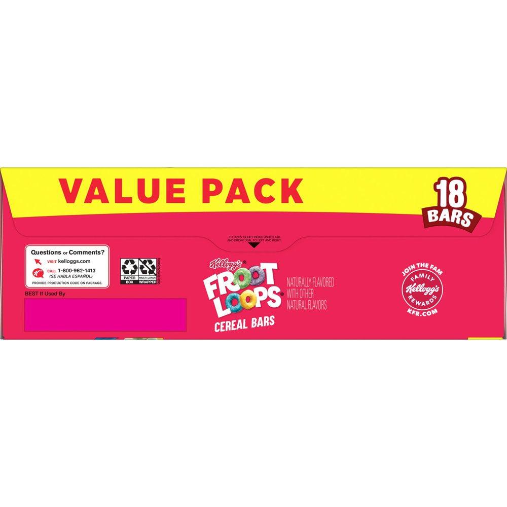 Kellogg'S Froot Loops Original Chewy Cereal Bars, 12.6 Oz, 18 Count