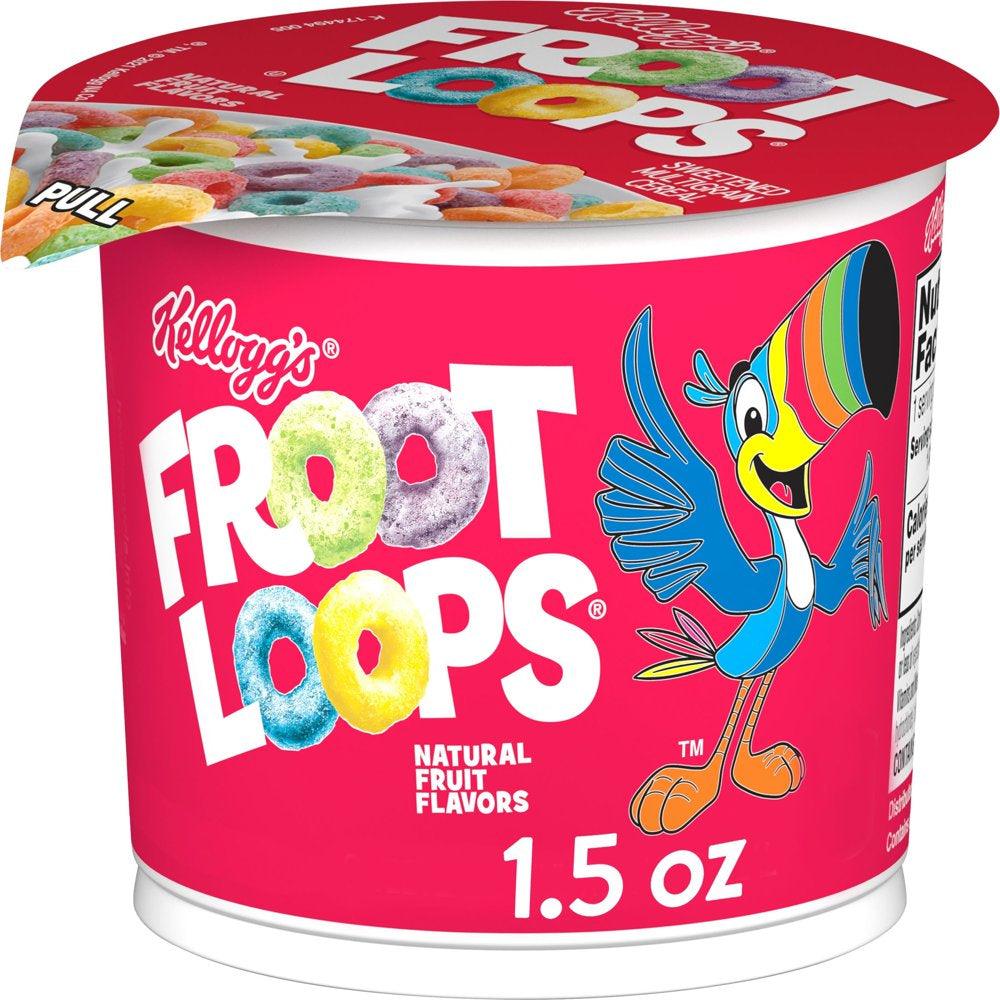 Kellogg'S Froot Loops Original Cold Breakfast Cereal, 1.5 Oz