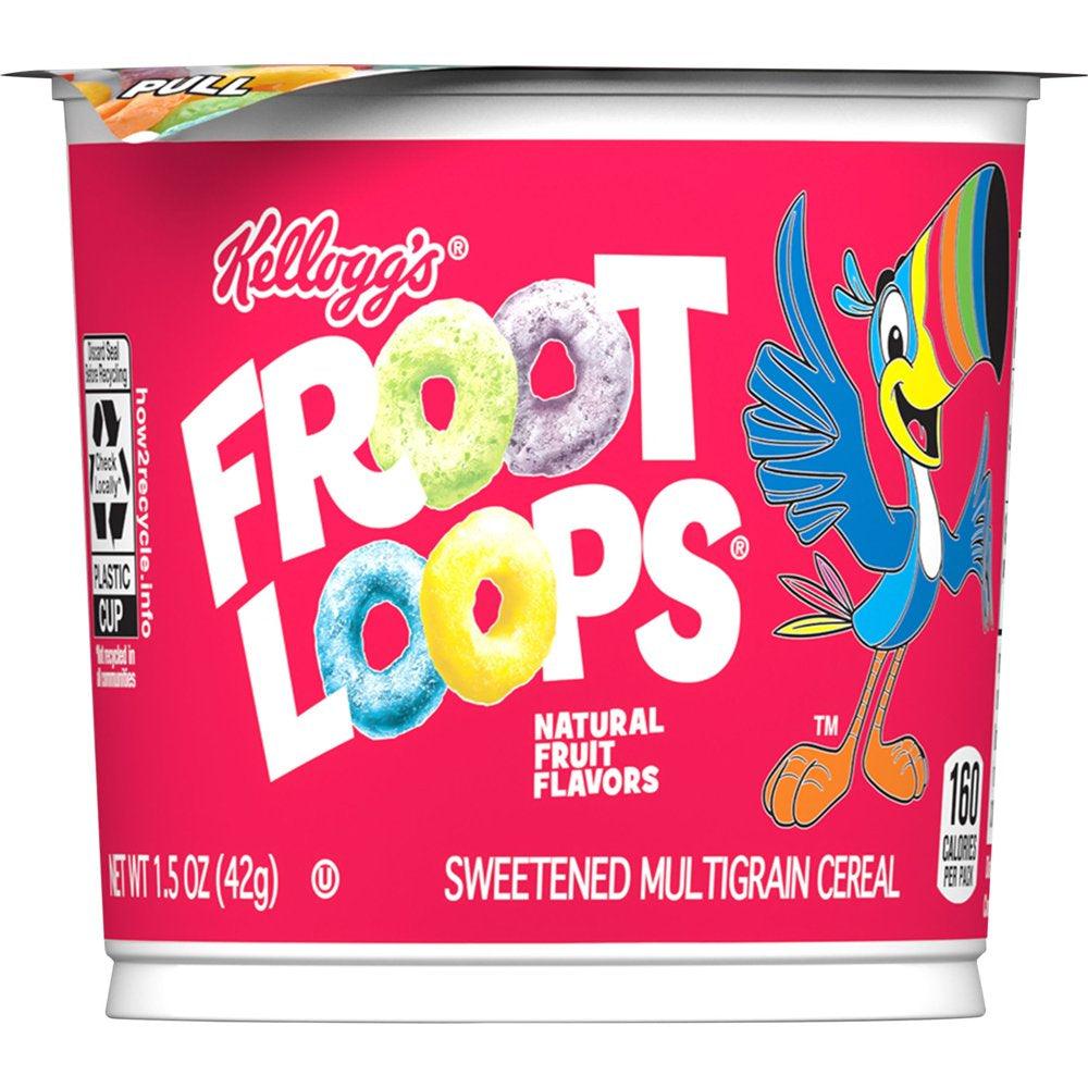 Kellogg'S Froot Loops Original Cold Breakfast Cereal, 1.5 Oz