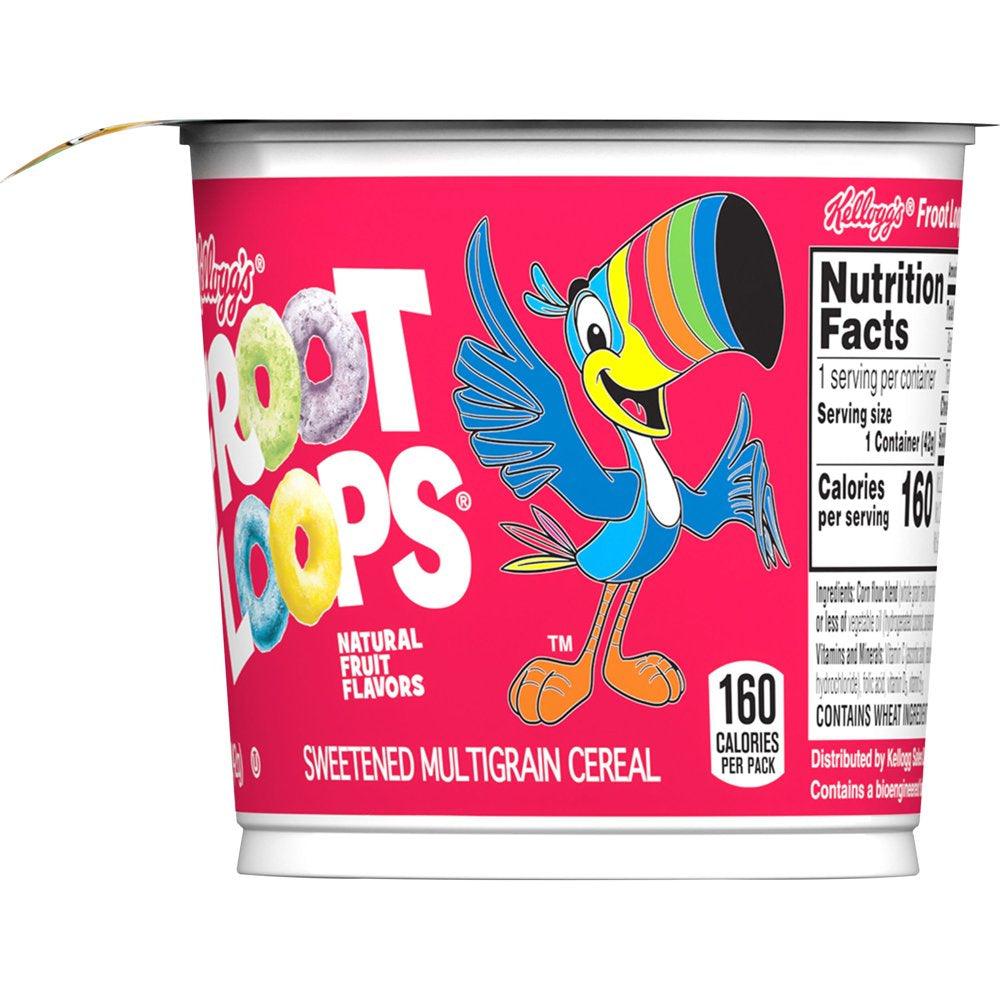 Kellogg'S Froot Loops Original Cold Breakfast Cereal, 1.5 Oz