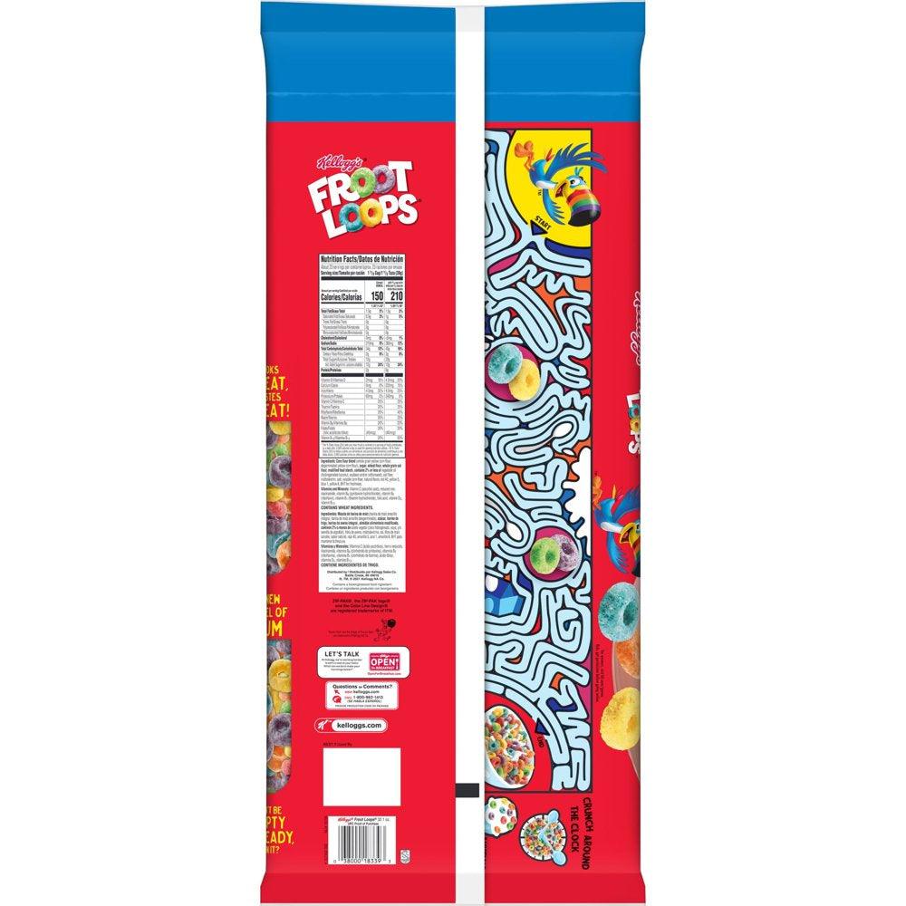 Kellogg'S Froot Loops Original Cold Breakfast Cereal, 32.1 Oz