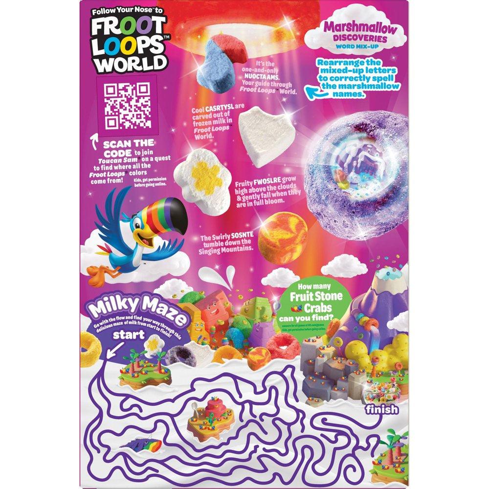 Kellogg'S Froot Loops Original with Marshmallows Cold Breakfast Cereal, 10.5 Oz