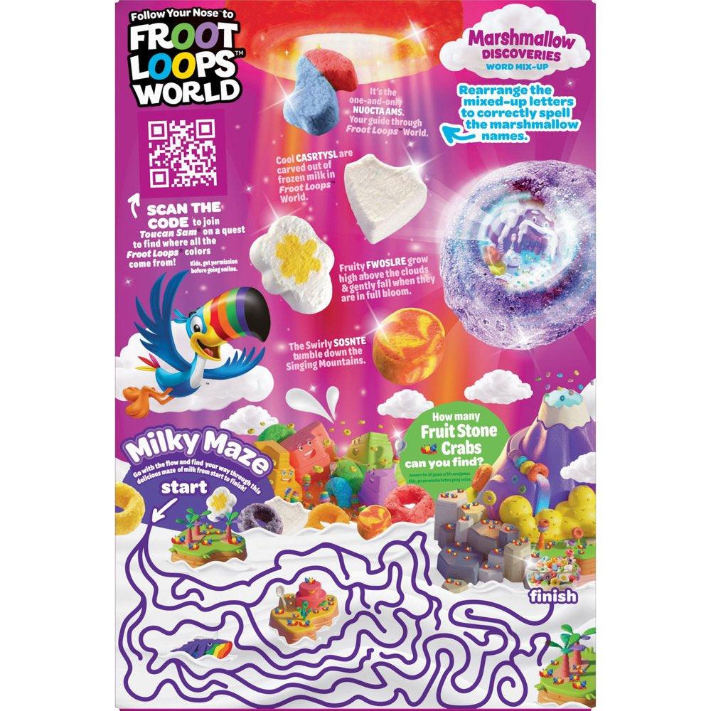 Kellogg'S Froot Loops Original with Marshmallows Cold Breakfast Cereal, 26.3 Oz