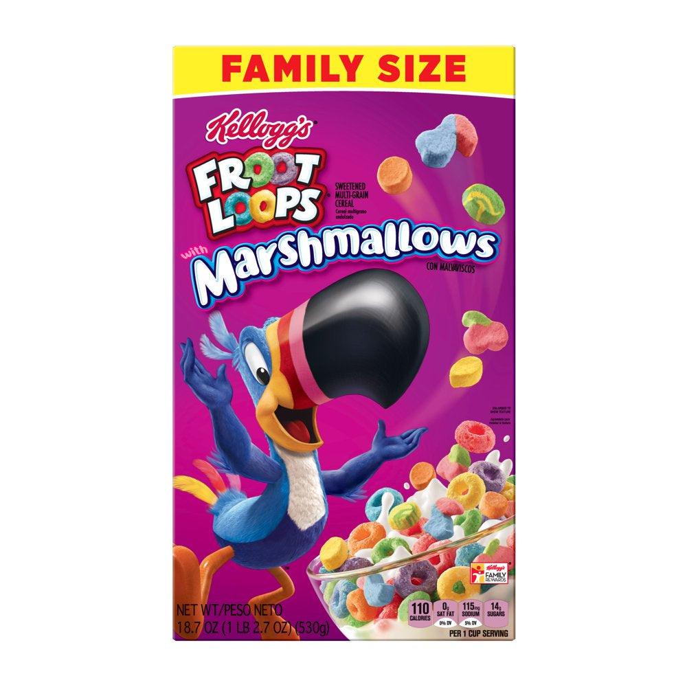 Kellogg'S Froot Loops with Marshmallows Breakfast Cereal 18.7 Oz