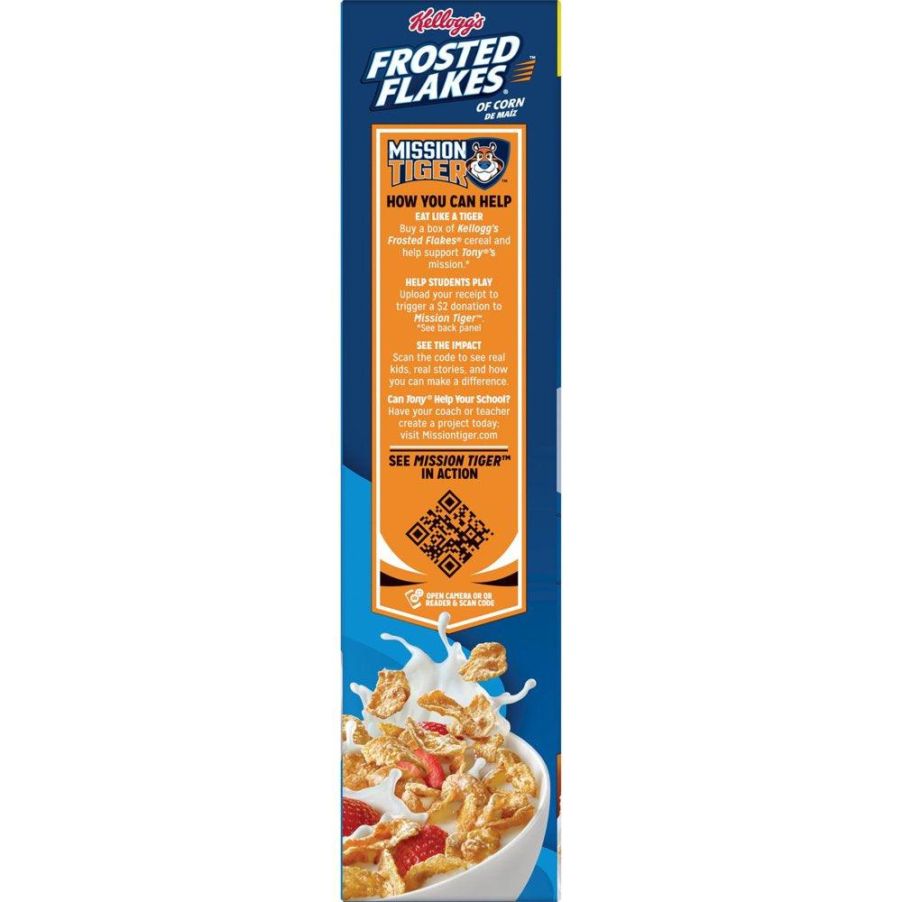 Kellogg'S Frosted Flakes Breakfast Cereal, Kids Snacks, Original, 24 Oz, Box