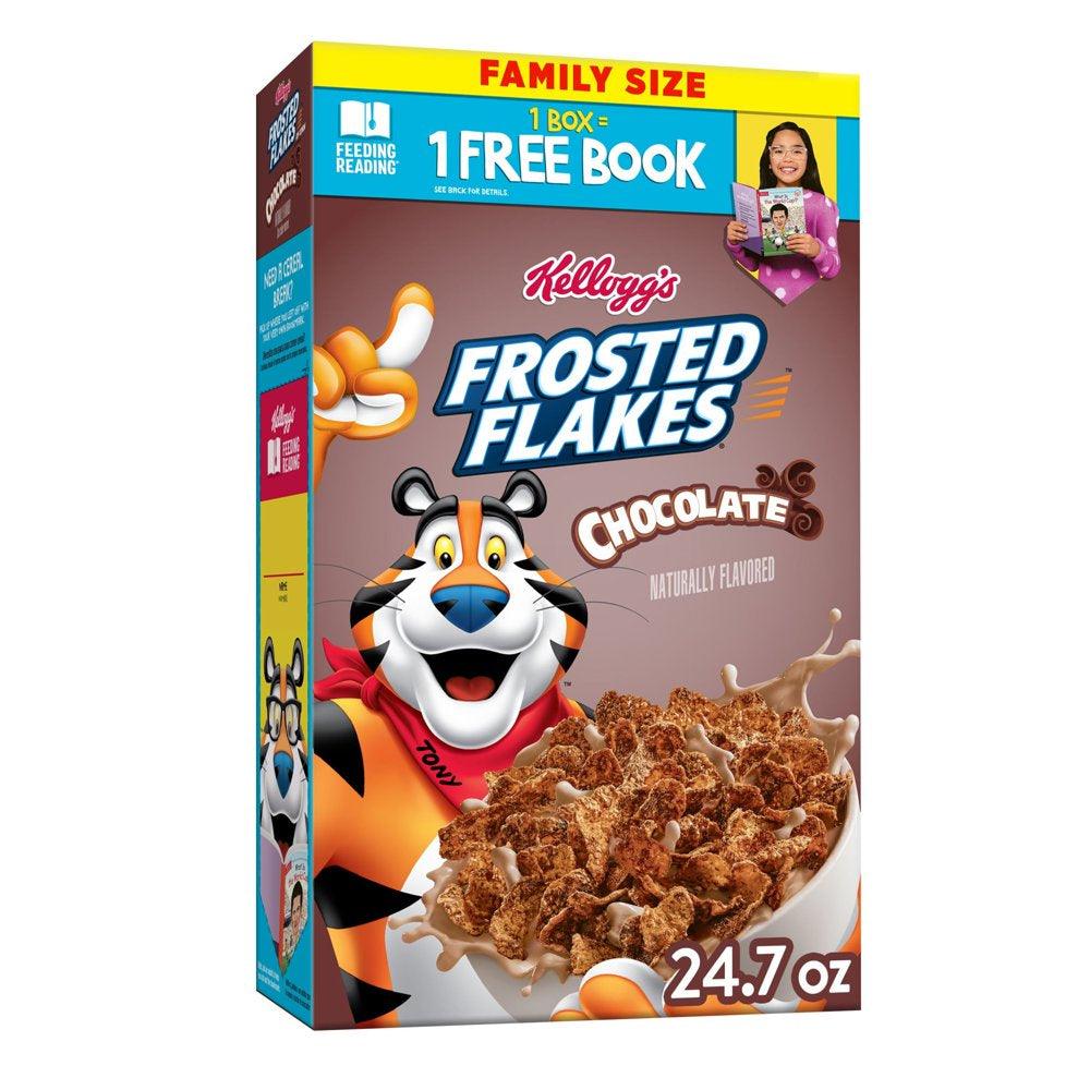 Kellogg'S Frosted Flakes Chocolate Cold Breakfast Cereal, 24.7 Oz