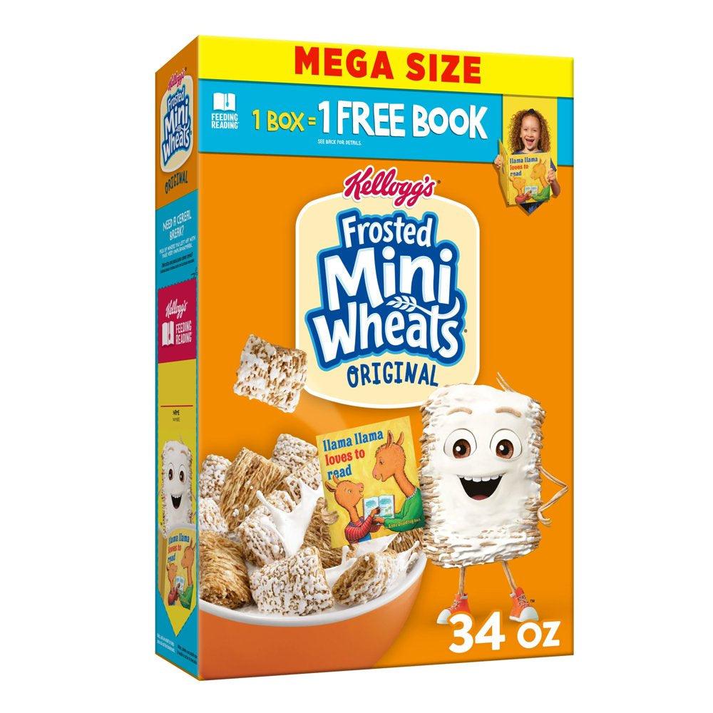 Kellogg'S Frosted Mini-Wheats Original Cold Breakfast Cereal, 34 Oz