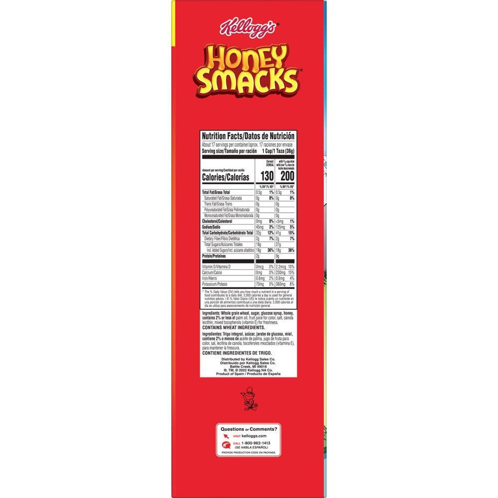 Kellogg'S Honey Smacks Original Cold Breakfast Cereal, 21.2 Oz