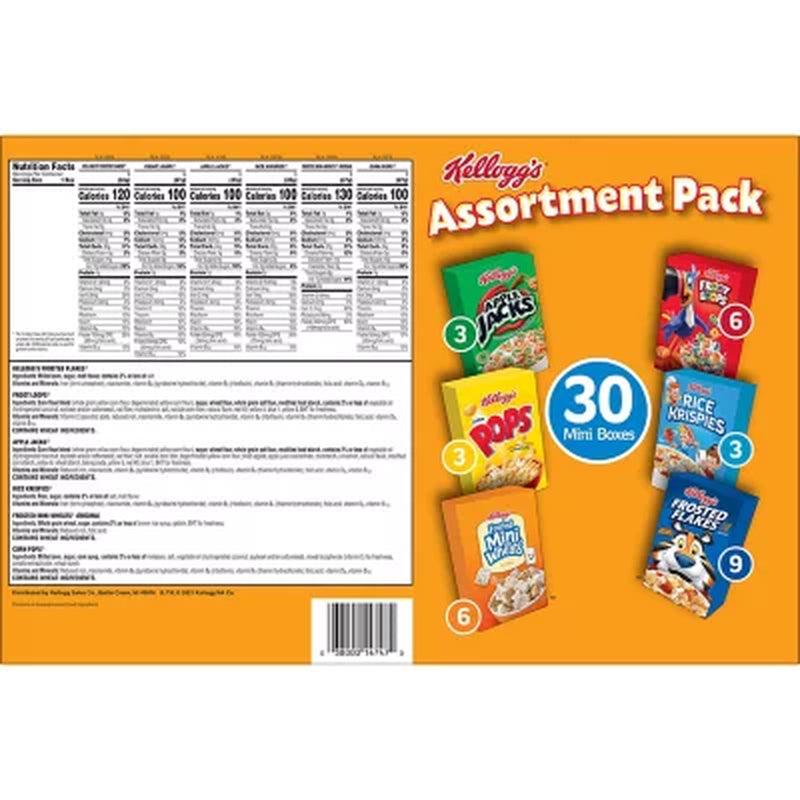 Kellogg'S Jumbo Assortment Pack (32.7 Oz., 30 Pk.)