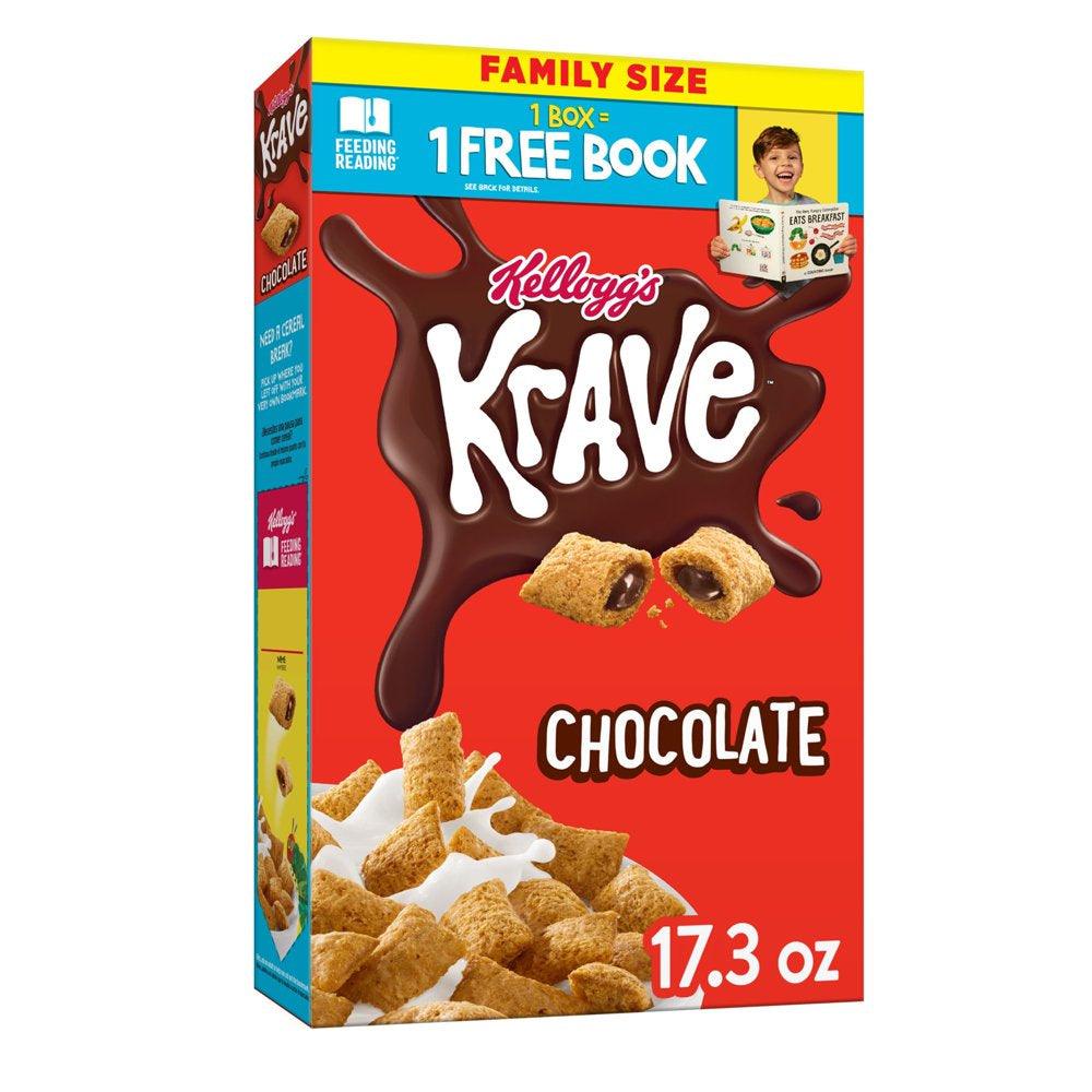 Kellogg'S Krave Chocolate Breakfast Cereal, 17.3 Oz