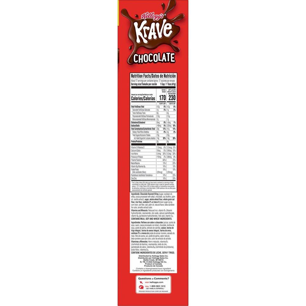 Kellogg'S Krave Chocolate Breakfast Cereal, 17.3 Oz