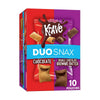 Kellogg'S Krave Duo Snax Chocolate and Double Chocolate Brownie Batter Cereal Snacks, 5 Oz, 10 Count