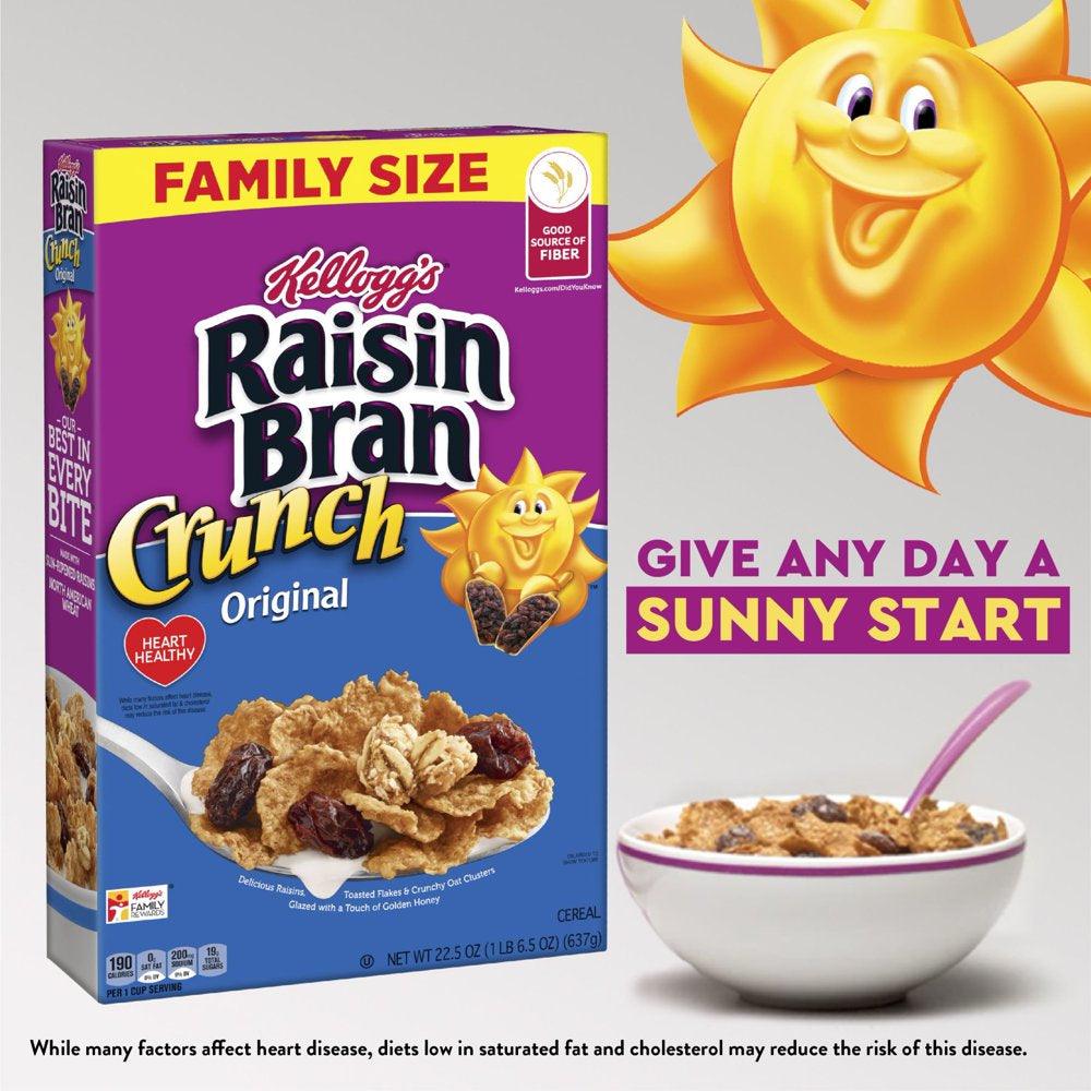 Kellogg'S Raisin Bran Crunch Original Breakfast Cereal, 22.5 Oz