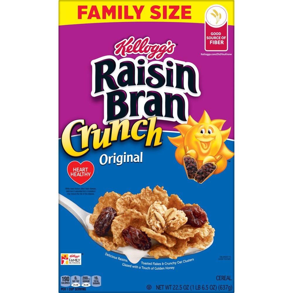 Kellogg'S Raisin Bran Crunch Original Breakfast Cereal, 22.5 Oz