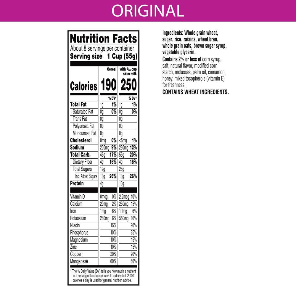 Kellogg'S Raisin Bran Crunch Original Cold Breakfast Cereal, 15.9 Oz