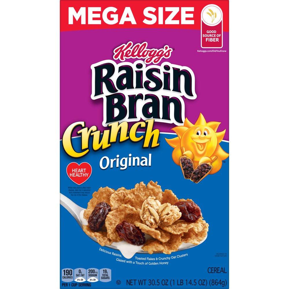 Kellogg'S Raisin Bran Crunch Original Cold Breakfast Cereal, 30.5 Oz