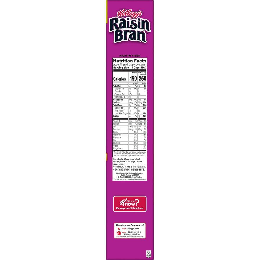 Kellogg'S Raisin Bran Original Cold Breakfast Cereal, 24 Oz