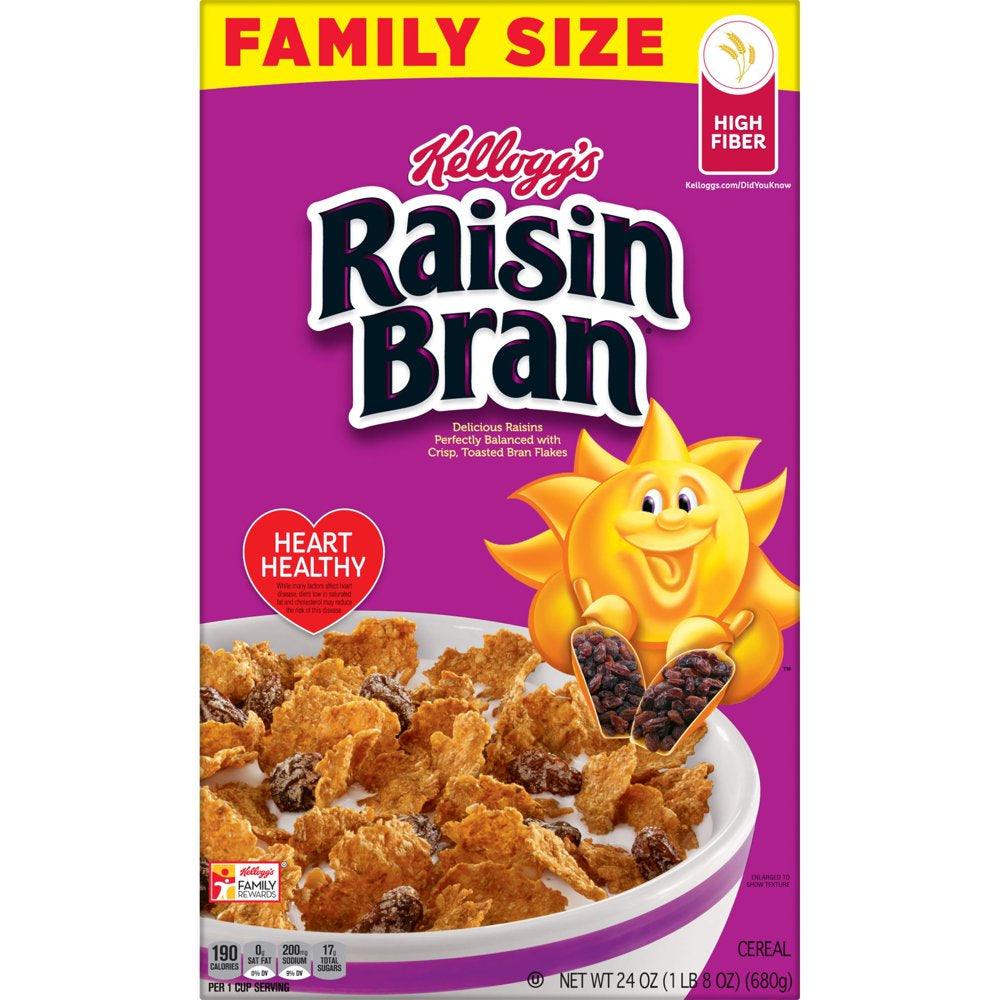 Kellogg'S Raisin Bran Original Cold Breakfast Cereal, 24 Oz