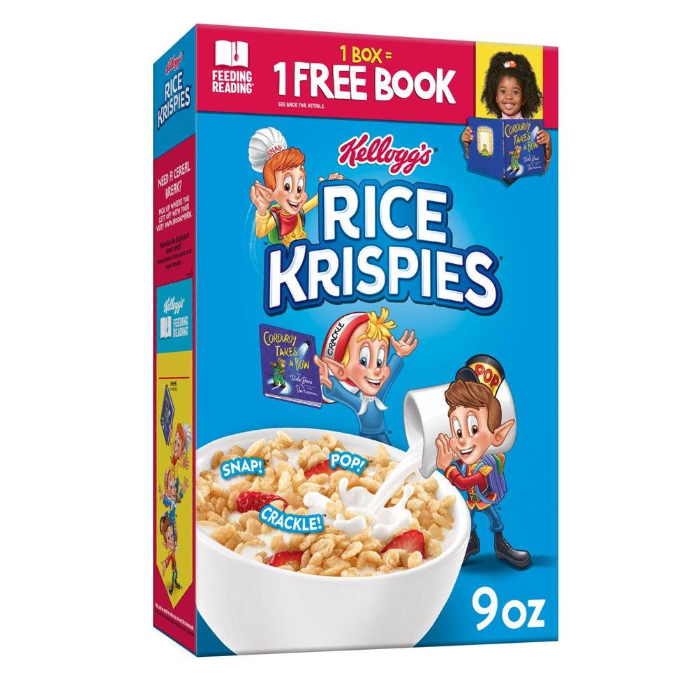 Kellogg'S Rice Krispies Original Cold Breakfast Cereal, 9 Oz