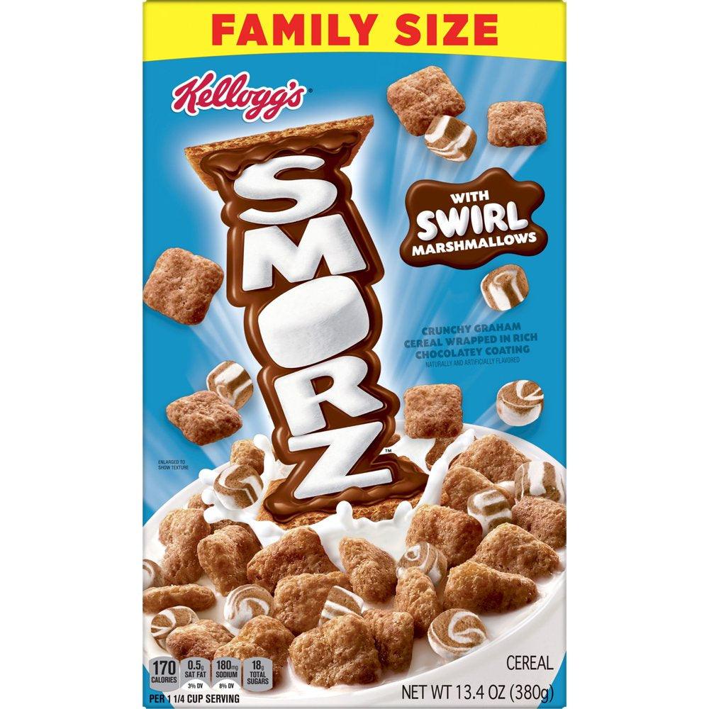 Kellogg'S Smorz Original Cold Breakfast Cereal, 13.4 Oz