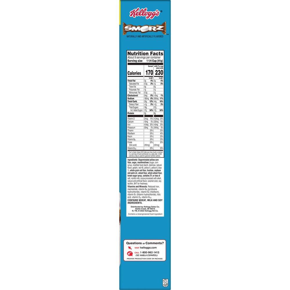 Kellogg'S Smorz Original Cold Breakfast Cereal, 13.4 Oz