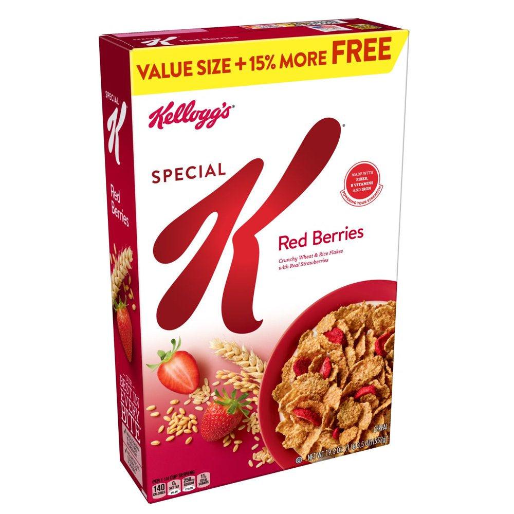 Kellogg'S Special K Breakfast Cereal, Red Berries, 19.5 Oz