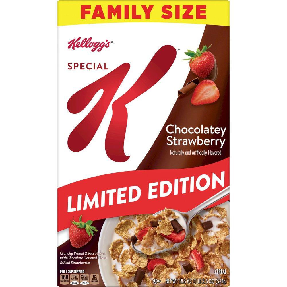 Kellogg'S Special K Chocolatey Strawberry Cold Breakfast Cereal, 18.5 Oz