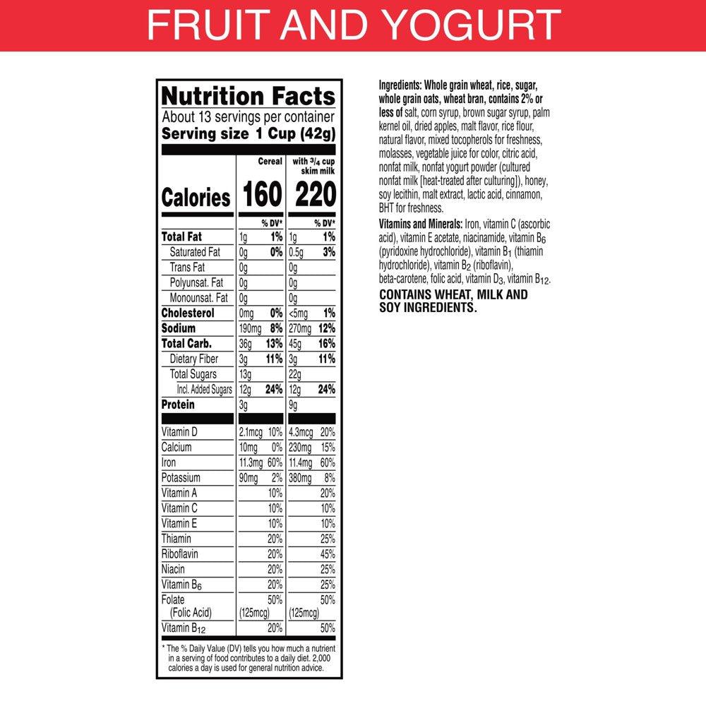 Kellogg'S Special K Fruit and Yogurt Breakfast Cereal, 19.1 Oz