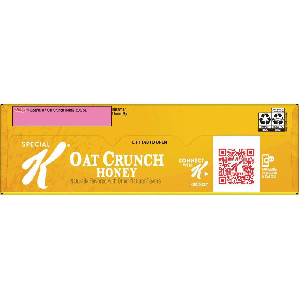 Kellogg'S Special K Oat Crunch Honey Cold Breakfast Cereal, 20.2 Oz