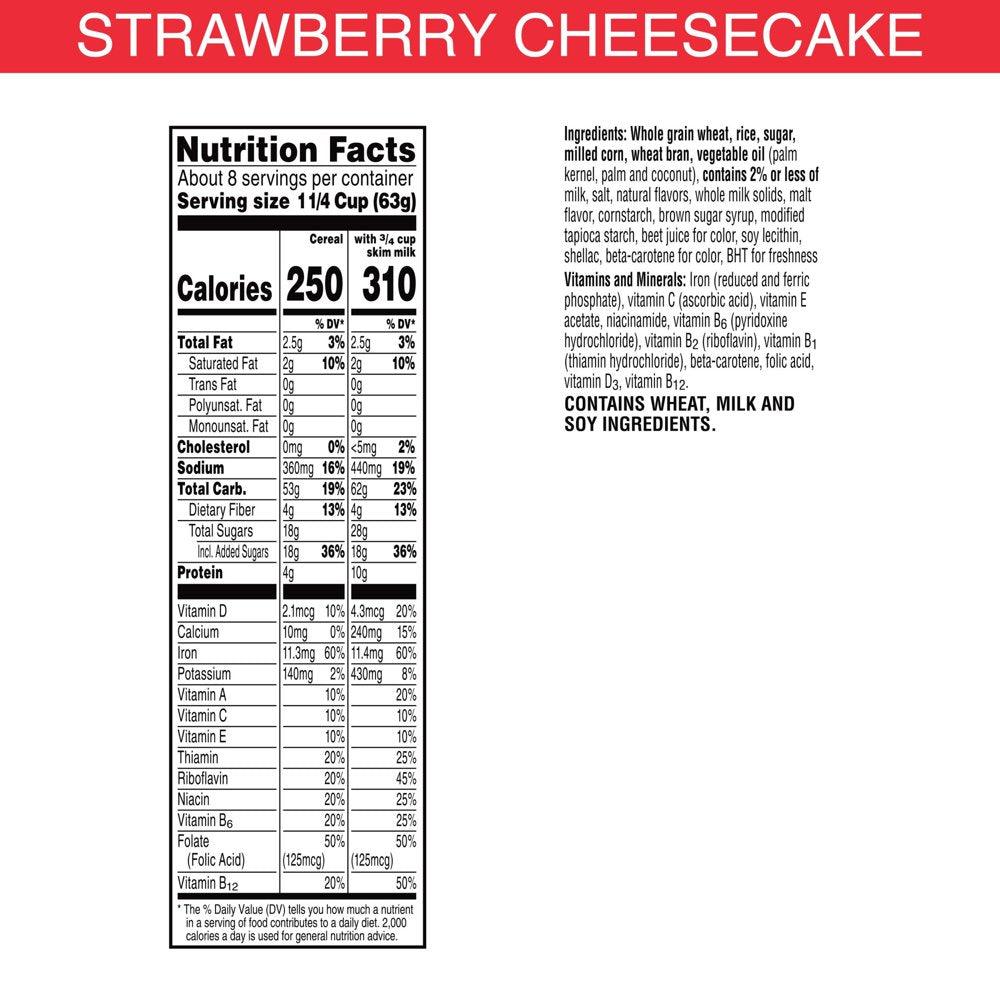 Kellogg'S Special K Strawberry Cheesecake Cold Breakfast Cereal, 18.2 Oz