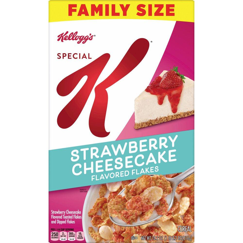 Kellogg'S Special K Strawberry Cheesecake Cold Breakfast Cereal, 18.2 Oz