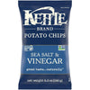 Kettle Brand Potato Chips, Sea Salt and Vinegar Kettle Chips, 8.5 Oz