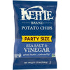 Kettle Brand Potato Chips, Sea Salt & Vinegar Kettle Chips, Party Size, 13 Oz