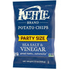 Kettle Brand Potato Chips, Sea Salt & Vinegar Kettle Chips, Party Size, 13 Oz